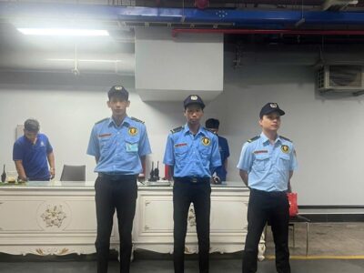 Đội ngũ nhân viên bảo vệ Long Thiên Bảo tại mục tiêu khách hàng